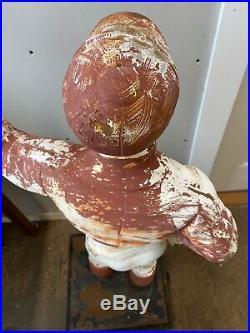 Antique Cast Iron Lawn Jockey 47 Architectural Garden Hitching Post