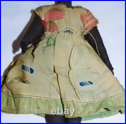 Antique Civil War African American Primitive Black Folk Art Cloth Doll 1800's