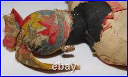 Antique Civil War African American Primitive Black Folk Art Cloth Doll 1800's Antique Civil War African American Primitive Black Folk Art Cloth Doll 1800's