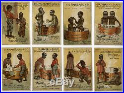 Antique Complete Set N. K. Fairbank Co. Black Americana Victorian Trade Cards NR
