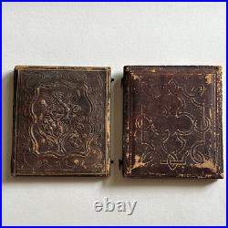 Antique Daguerreotype Photograph Adorable Little Girl Sweet & Ghostly In Case