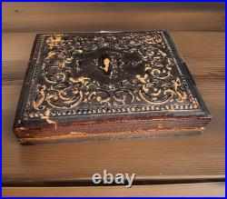 Antique Daguerreotype Photograph Adorable Little Girl Sweet & Spooky Barn! F/S