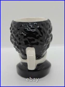 Antique Early Black Americana Figural Head Porcelain Ceramic Shaving Mug Rare