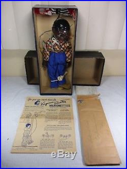 Antique Effanbee Virginia Curtis Austin LUCIFER Marionette Puppet Black American