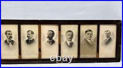 Antique Framed Panoramic Family Photograph Father Mother and 9 Sons, Howell, MI