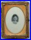 Antique Framed Photo On Milk Glass ambrotype 1800s Girl Opalotype