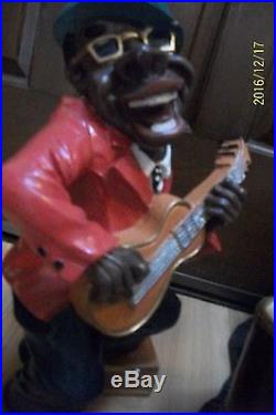 Antique Hand Painted Black Americana Jazz Band Statues Figurines 194060