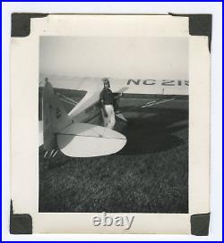 Antique Harlem Airport Near Chicago Possible Tuskegee Airman Pilot Rare IL Photo