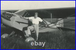 Antique Harlem Airport Near Chicago Possible Tuskegee Airman Pilot Rare IL Photo