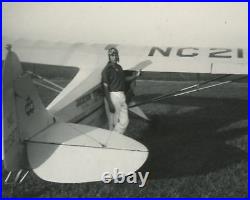 Antique Harlem Airport Near Chicago Possible Tuskegee Airman Pilot Rare IL Photo