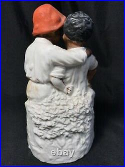 Antique Heubach A Dark Secret German Figurine Black Americana 6 1/4