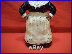 Antique Hubley 12 Mammy Door Stop Great Original Paint