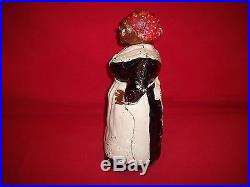 Antique Hubley 12 Mammy Door Stop Great Original Paint