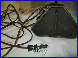 Antique Hubley Black Scottish Terrier Dog Doorstop Cast Iron Art Lamp Toy Shade