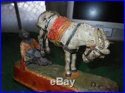 Antique I Always DID Spise A Mule Cast Iron Mechanical Coin Bank Black Americana