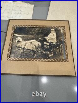 Antique Lot PHOTOS Frames And Old Papers Mementos Portrait Pictures 1920's +