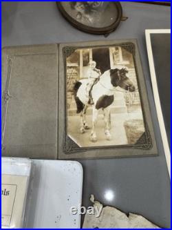 Antique Lot PHOTOS Frames And Old Papers Mementos Portrait Pictures 1920's +