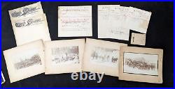 Antique MICHIGAN LOGGING Photograph & Letterhead Lot Champion Tool Lumber