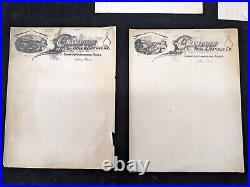 Antique MICHIGAN LOGGING Photograph & Letterhead Lot Champion Tool Lumber