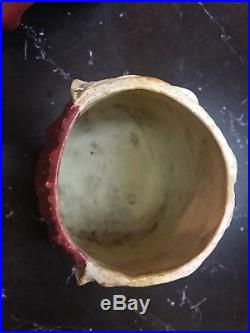 Antique Majolica Black Americana Tobacco Jar Humidor Johann Maresch Rarest Piece
