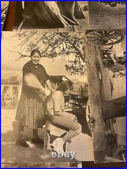 Antique Native American Indians Blackfeet 12 Original B&W PHOTOGRAPHS