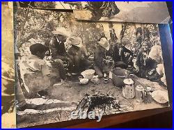 Antique Native American Indians Blackfeet 12 Original B&W PHOTOGRAPHS