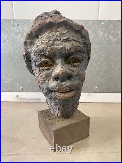 Antique Old WPA Black African American Harlem Renaissance Sculpture 1930s