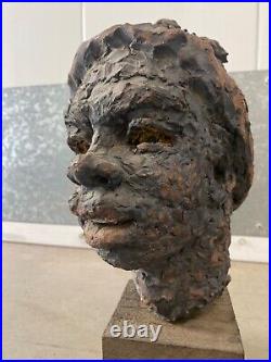 Antique Old WPA Black African American Harlem Renaissance Sculpture 1930s