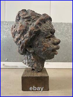 Antique Old WPA Black African American Harlem Renaissance Sculpture 1930s