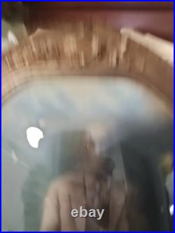 Antique Original African American Gentleman In Original Guilt Frame 18 1/2 × 12