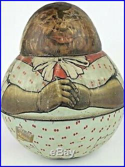 Antique Original Mammy Roly Poly Mayo Tobacco Tin Litho Black Americana