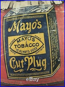 Antique Original Mammy Roly Poly Mayo Tobacco Tin Litho Black Americana