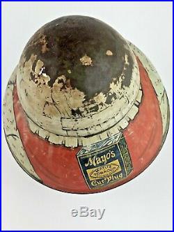 Antique Original Mammy Roly Poly Mayo Tobacco Tin Litho Black Americana