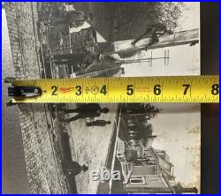 Antique Panoramic Photo Mansfield Ohio Schwan Studio Paving Street Crew 24 x 8