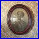 Antique Photo 1880s Black Americana Original Oval Convex Portrait Of Lady