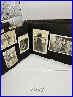 Antique Photo Album Lot Black And White Lot Vintage Ephemera Pictures Early 1900