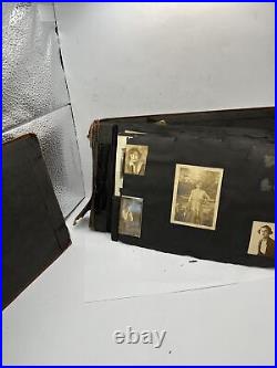 Antique Photo Album Lot Black And White Lot Vintage Ephemera Pictures Early 1900