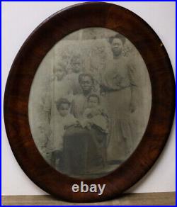 Antique Photo Framed Black African American family Portrait