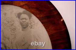 Antique Photo Framed Black African American family Portrait