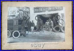 Antique Photo Lot Los Angeles Pacific Auto Wrecking Garage Kirk Douglas Demsky