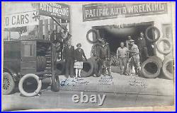 Antique Photo Lot Los Angeles Pacific Auto Wrecking Garage Kirk Douglas Demsky