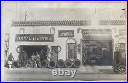 Antique Photo Lot Los Angeles Pacific Auto Wrecking Garage Kirk Douglas Demsky