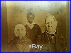 Antique Photograph African American Boy Madge/Mr. Richard & House Boy Peter RARE