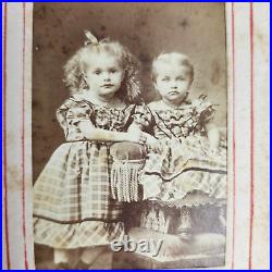 Antique Pocket Photo Family Album Leather Original Black Americana c. 1860 36 P