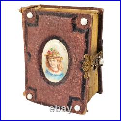 Antique Pocket Photo Family Album Leather Original Civil War Era c. 1860 36 P