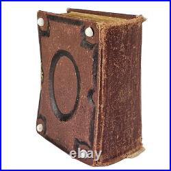 Antique Pocket Photo Family Album Leather Original Civil War Era c. 1860 36 P