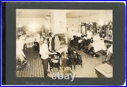 Antique Portland Hotel Barber Shop Photo African American Man Oregon OR 1908