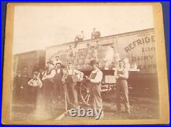 Antique Railroad Loading Peaches Merchant's Despatch, Wicke's Reefer Occupation