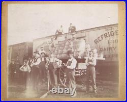 Antique Railroad Loading Peaches Merchant's Despatch, Wicke's Reefer Occupation
