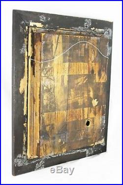Antique Rare Framed Wind Up Clockwork Automation African Black Man ca1900